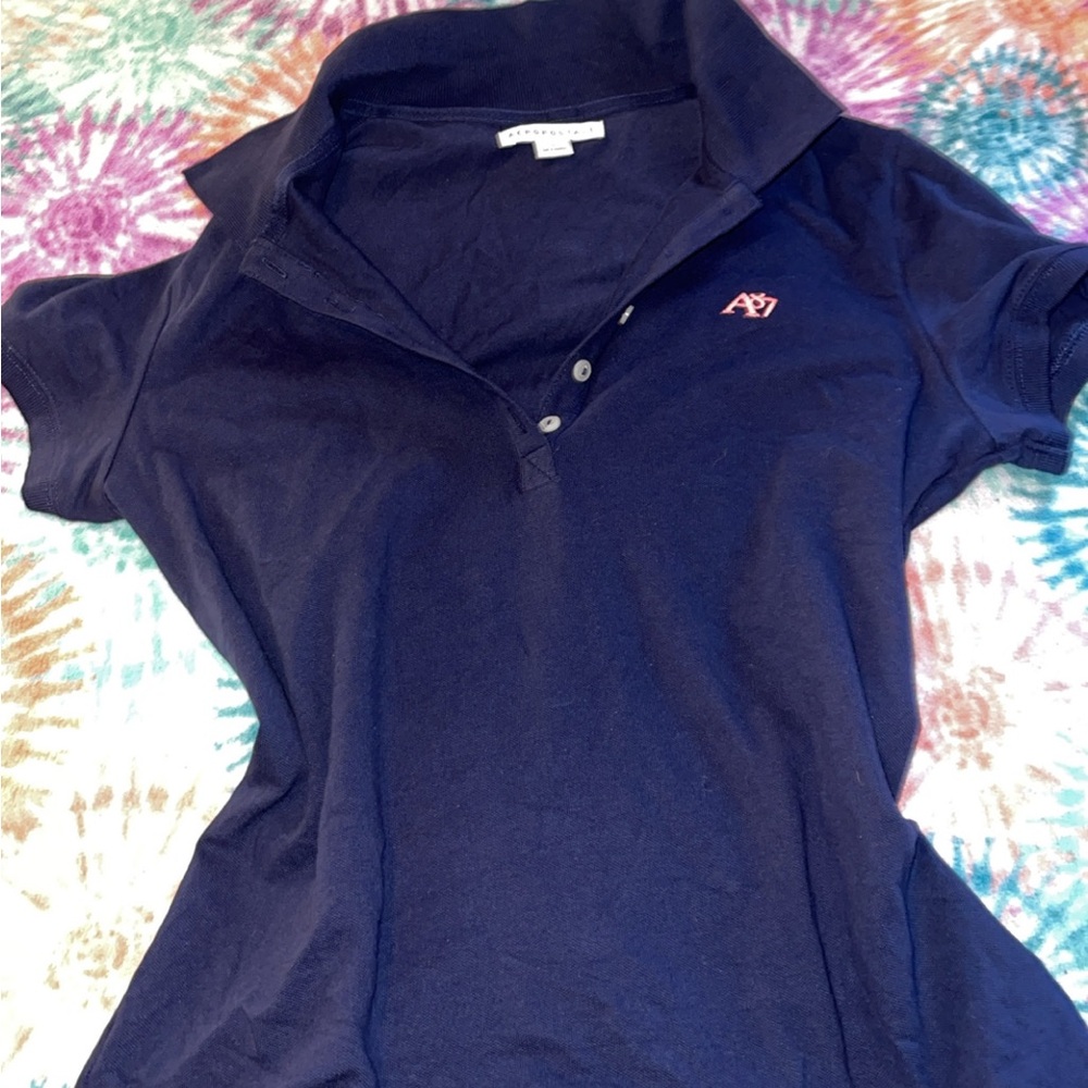 Aeropostale Dark Blue Button Down Shirt